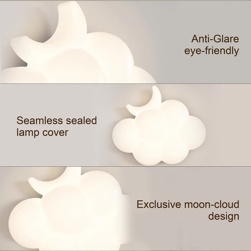 Eye-Comfort Full Spectrum Cloud Shape Wall Light, Natural Daylight Quality, No Flicker