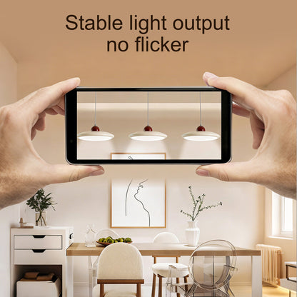 Eye-Comfort Full Spectrum LED Cherry Plate Shape Island Pendants, Natural Daylight Quality, No Flicker, 3CCT