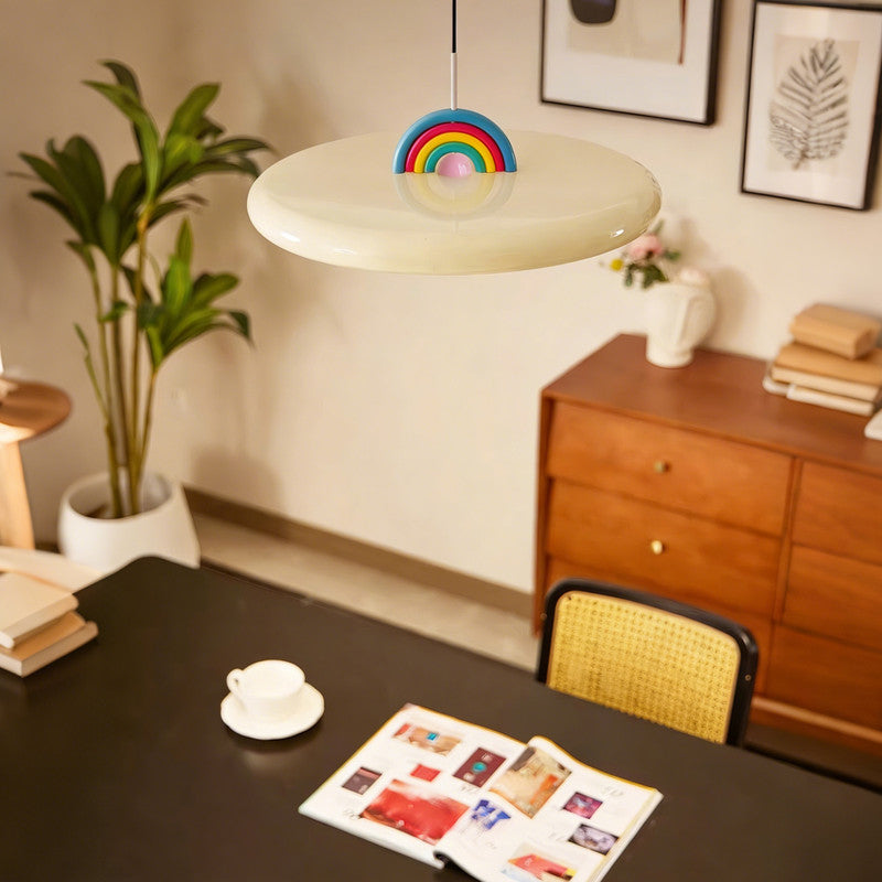 15 in. Eye-Comfort Full Spectrum LED Rainbow Island Pendant, Natural Daylight Quality, No Flicker, Smooth Dimming
