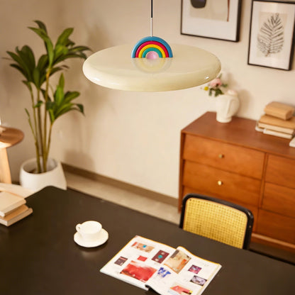 15 in. Eye-Comfort Full Spectrum LED Rainbow Island Pendant, Natural Daylight Quality, No Flicker, Smooth Dimming