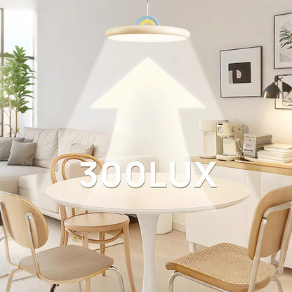 15 in. Eye-Comfort Full Spectrum LED Rainbow Island Pendant, Natural Daylight Quality, No Flicker, Smooth Dimming
