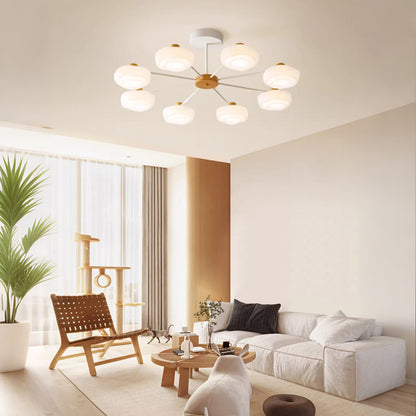 32 in. Eye-Comfort Full Spectrum LED Chandelier, Natural Daylight Quality, No Flicker, Smooth Dimming