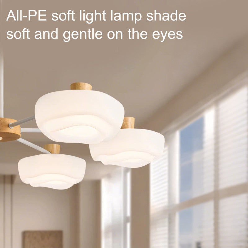 32 in. Eye-Comfort Full Spectrum LED Chandelier, Natural Daylight Quality, No Flicker, Smooth Dimming