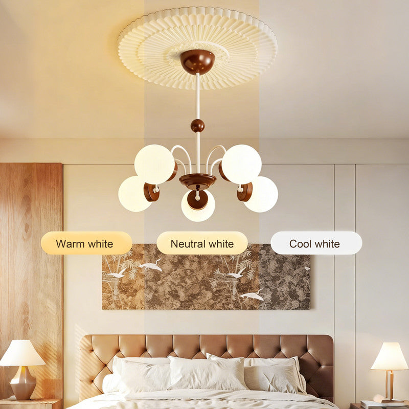 27 in. Eye-Comfort Full Spectrum LED Chandelier, Natural Daylight Quality, No Flicker, 3CCT
