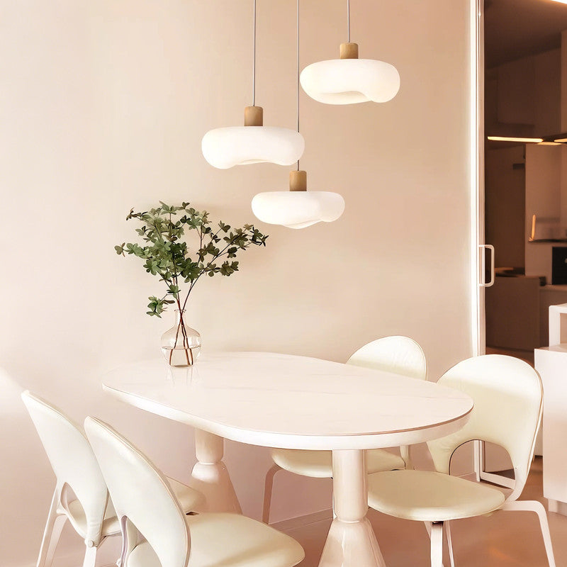 Eye-Comfort Full Spectrum LED Cloud Shape Island Pendants, Natural Daylight Quality, No Flicker, Smooth Dimming