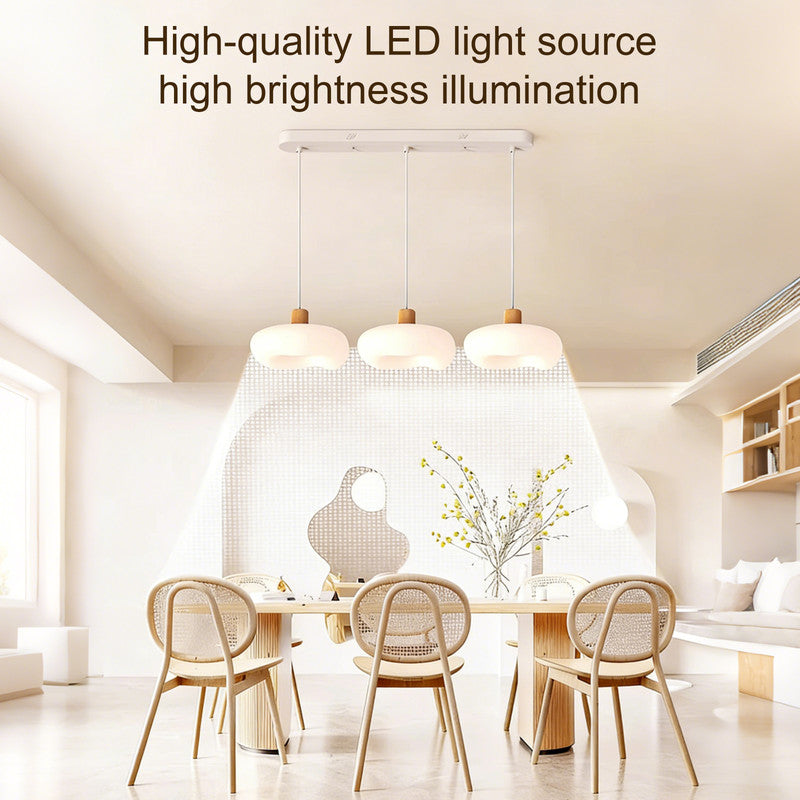 Eye-Comfort Full Spectrum LED Cloud Shape Island Pendants, Natural Daylight Quality, No Flicker, Smooth Dimming