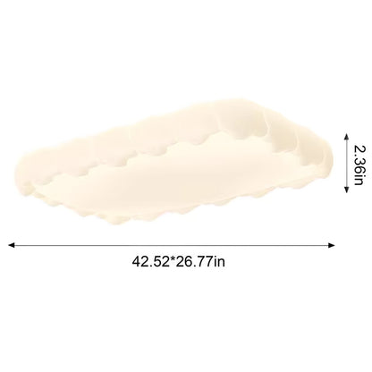 42 in. Eye-Comfort Flush Mount Full Spectrum Rectangle LED Ceiling Light, Natural Daylight Quality, No Flicker, Smooth Dimming