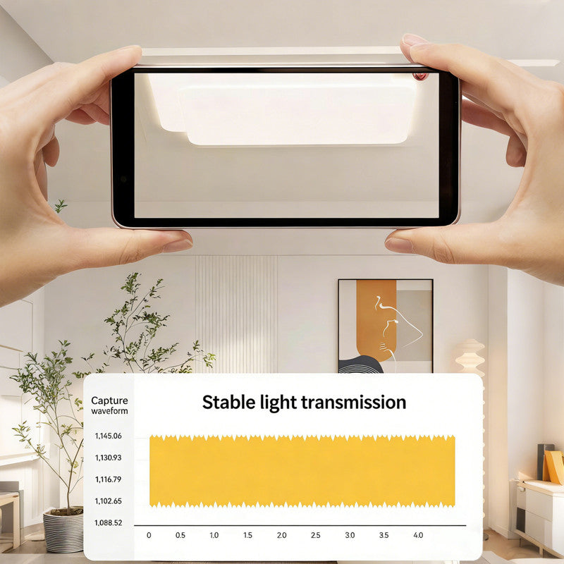 43 in. Eye-Comfort Flush Mount Full Spectrum Rectangle LED Ceiling Light, Natural Daylight Quality, No Flicker, Smooth Dimming
