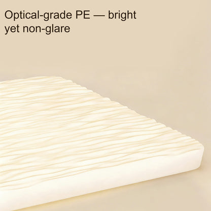 35 in. Eye-Comfort Flush Mount Full Spectrum Textured Shade LED Ceiling Light, Natural Daylight Quality, No Flicker, Smooth Dimming
