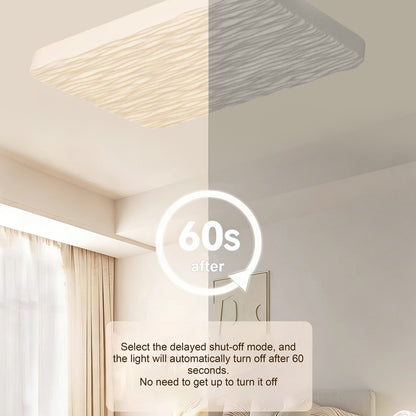 35 in. Eye-Comfort Flush Mount Full Spectrum Textured Shade LED Ceiling Light, Natural Daylight Quality, No Flicker, Smooth Dimming