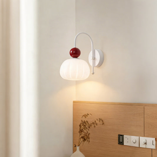 Eye-Comfort Full Spectrum Pumpkin Shape Wall Light, Natural Daylight Quality, No Flicker, 3CCT