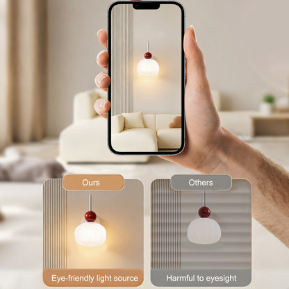 Eye-Comfort Full Spectrum Pumpkin Shape Wall Light, Natural Daylight Quality, No Flicker, 3CCT