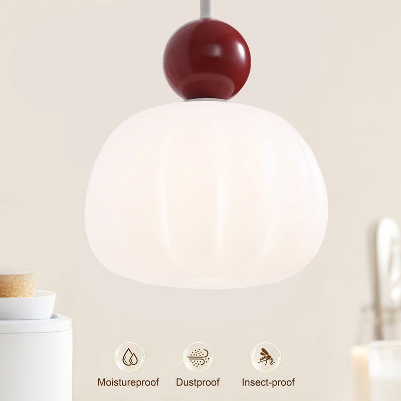 Eye-Comfort Full Spectrum Pumpkin Shape Wall Light, Natural Daylight Quality, No Flicker, 3CCT