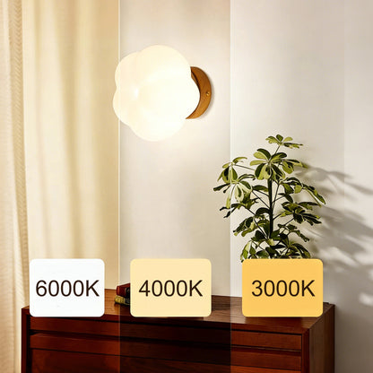 Eye-Comfort Full Spectrum Flower Shape Wall Light, Natural Daylight Quality, No Flicker, 3CCT