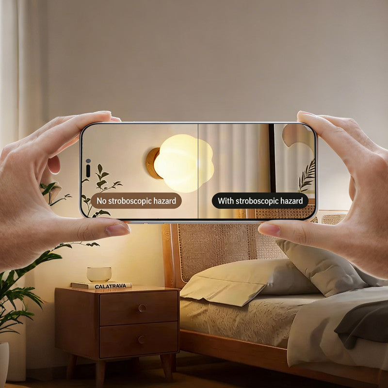 Eye-Comfort Full Spectrum Flower Shape Wall Light, Natural Daylight Quality, No Flicker, 3CCT