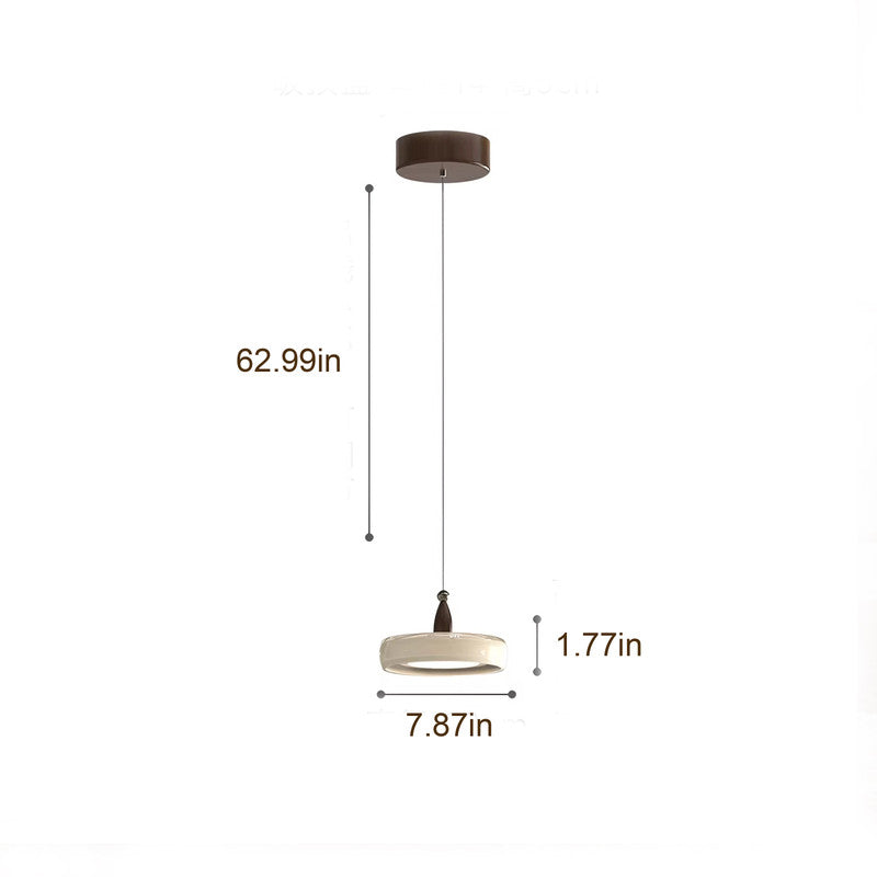 8 in. Eye-Comfort Full Spectrum LED  Bedroom Pendant, Natural Daylight Quality, No Flicker, 3CCT