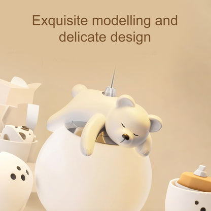17 in. Eye-Comfort Semi Pendant Full Spectrum Sleeping Bear LED Ceiling Light, Natural Daylight Quality, No Flicker, Smooth Dimming