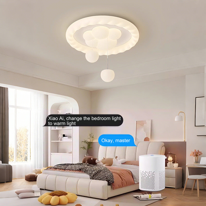 20 in. Eye-Comfort Semi Pendant Full Spectrum Paw Ring LED Ceiling Light, Natural Daylight Quality, No Flicker, Smooth Dimming
