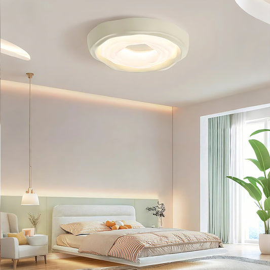 21 in. Eye-Comfort Flush Mount Full Spectrum Cookie Shape LED Ceiling Light, Natural Daylight Quality, No Flicker, Smooth Dimming