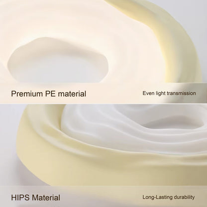 21 in. Eye-Comfort Flush Mount Full Spectrum Cookie Shape LED Ceiling Light, Natural Daylight Quality, No Flicker, Smooth Dimming