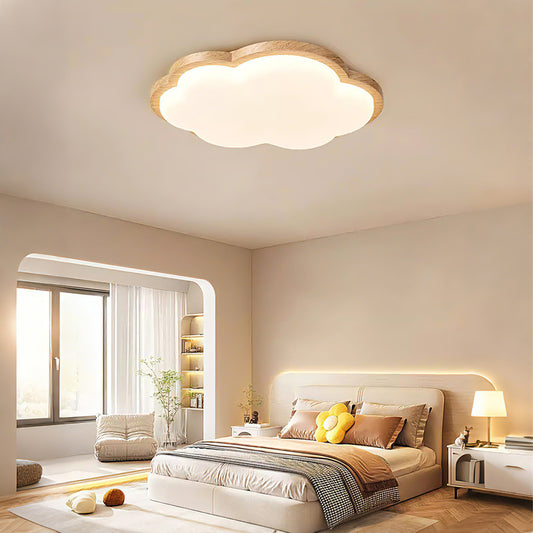 23 in. Eye-Comfort Flush Mount Full Spectrum Cloud Shape LED Ceiling Light, Natural Daylight Quality, No Flicker, Smooth Dimming