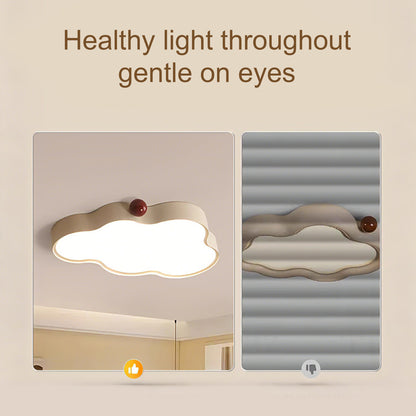 21 in. Eye-Comfort Flush Mount Full Spectrum Cloud Shape LED Ceiling Light, Natural Daylight Quality, No Flicker, Smooth Dimming
