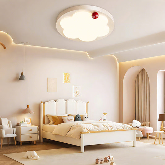 15 in. Eye-Comfort Flush Mount Full Spectrum Flower Shape LED Ceiling Light, Natural Daylight Quality, No Flicker, Smooth Dimming