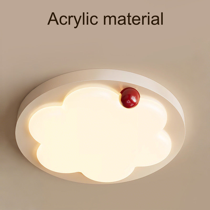 15 in. Eye-Comfort Flush Mount Full Spectrum Flower Shape LED Ceiling Light, Natural Daylight Quality, No Flicker, Smooth Dimming