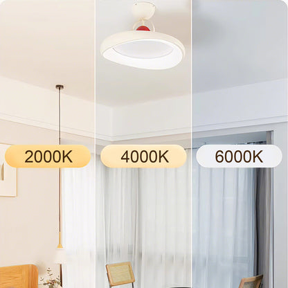 20 in. Eye-Comfort Semi Flush Mount Full Spectrum LED Ceiling Light, Natural Daylight Quality, No Flicker, Smooth Dimming
