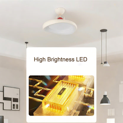 20 in. Eye-Comfort Semi Flush Mount Full Spectrum LED Ceiling Light, Natural Daylight Quality, No Flicker, Smooth Dimming